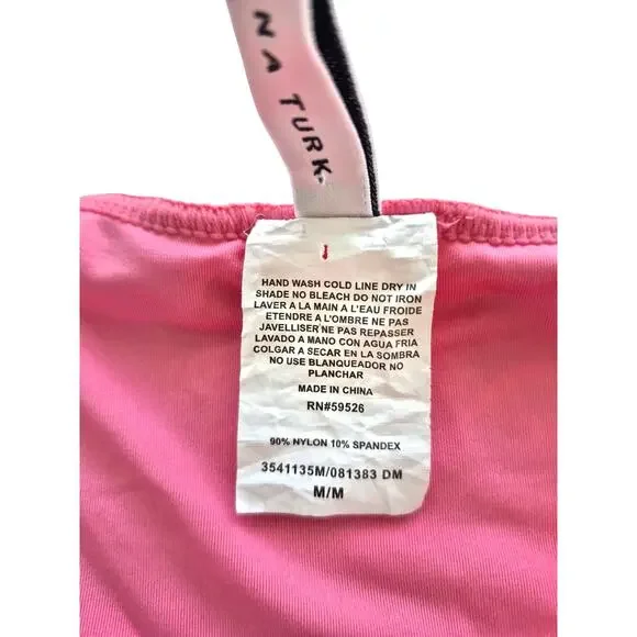 Trina Turk Womens Long Sleeve Sz M Swimsuit Paddle Suit Rashguard Playa Del Flor - Picture 7 of 9